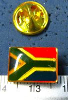 SÜDAFRIKA FLAGGE PIN GLASIERT