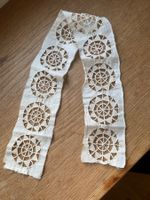 Stoffband mit antiker Spitze 6 x 55 cm geklöppelt