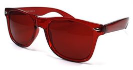 Transparente Wayfarer Sonnenbrille red ice SBU1012RED