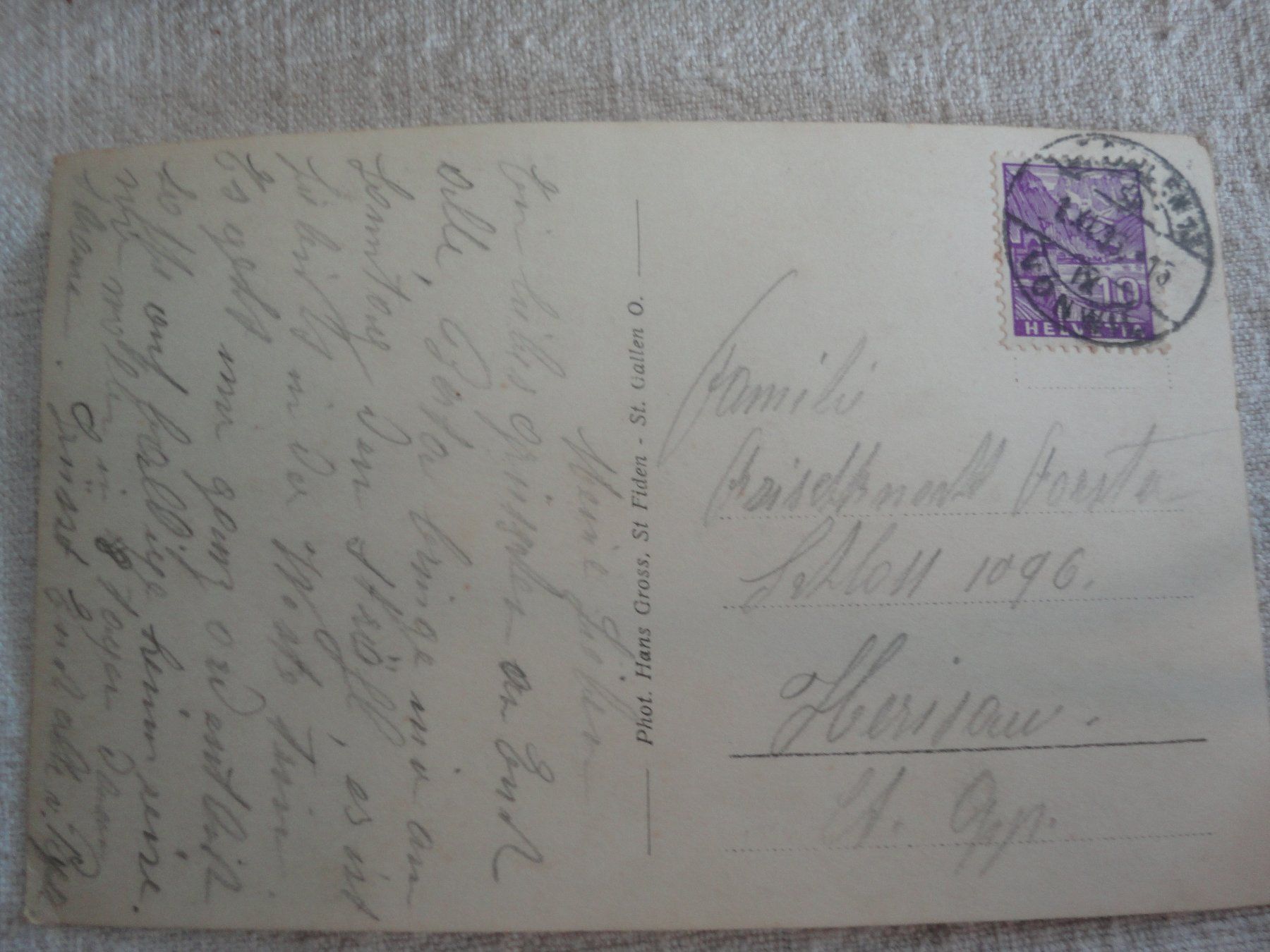 Cartes postales: St. Gallen Linsenbühl – D'occasion à Bischofszell par Joachim-115 1