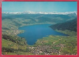 AEGERISEE MIT DEN ALPEN, OBER-UND UNTERÄGERI, 5.8.1978