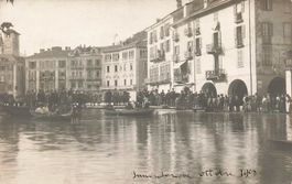 Inondazione piazza grande Locarno 1907