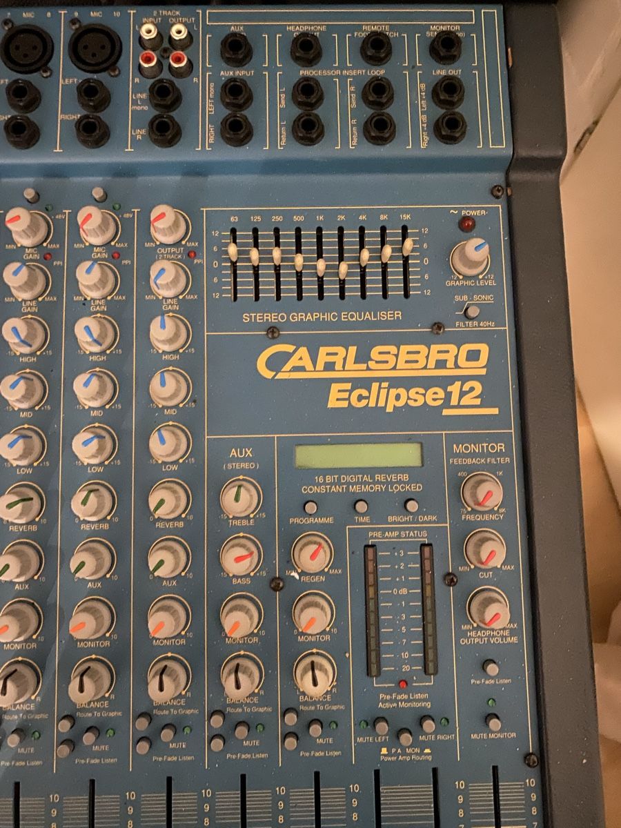 Console di mixaggio: Carlsbro Eclipse 12 powermixer – Usato da sulgen venduto da 270963 1