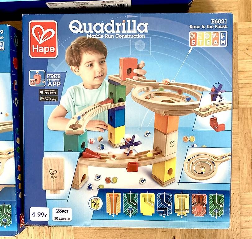Spielzeuge: Geschenkidee - Hape Quadrilla Kugelbahn 104-teilig – Gebraucht aus Basel von Ricardo_X 1