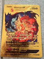 Pokemon Charizard V Karte Gold Edition