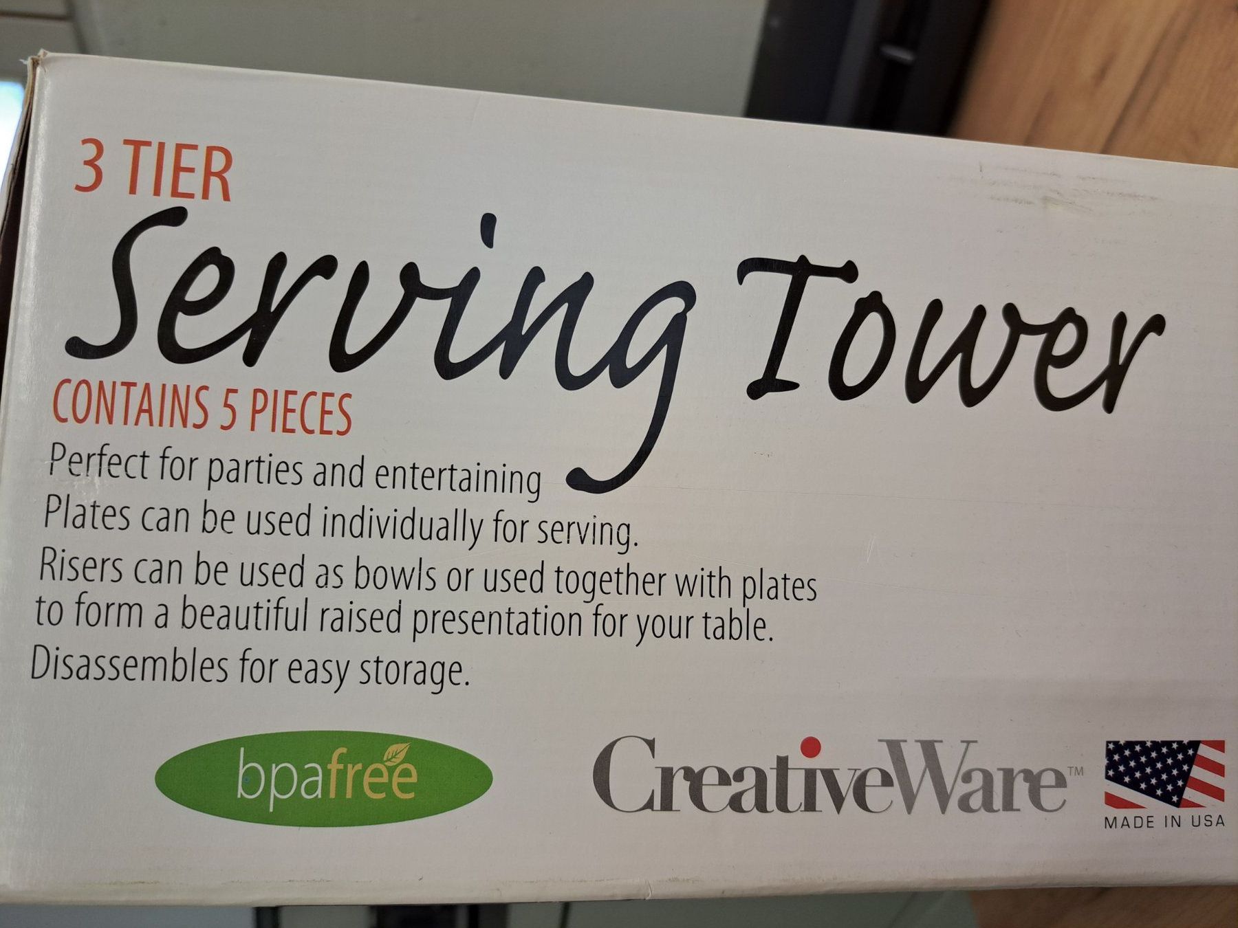 Piatti di portata: Etagere "creativeware 3 tier serving tower" Servierplatten – Nuovo e nell'imballaggio originale da Hauptwil venduto da maexchen71 4
