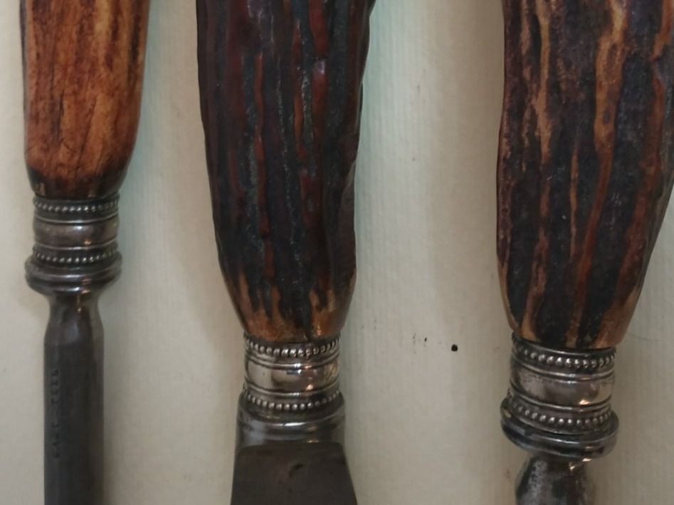 Besteck: Messer - Bratenset - Antik - ensemble de ròti – Gebraucht aus Sorengo von 74in 6