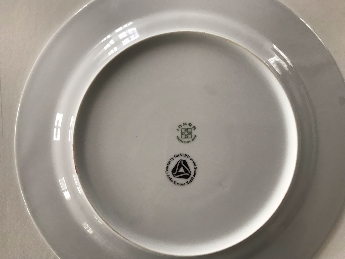 Piatti: Paires assiettes décoratives Simone Erni – Usato da Penthaz venduto da Petrus45 4