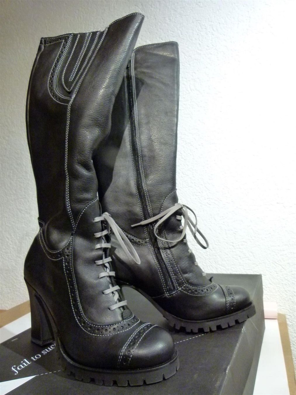 Scarpe da donna: Dkode Leder Stiefel Gr. 40 Lp:259 NEU – Nuovo e nell'imballaggio originale da Uerkheim venduto da Justi.y