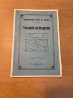 Topografischer Atlas Frauenfeld, Schweiz, Jahrgang 1930