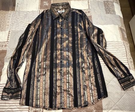 Chemise Roger Kent polyester taille 39 /M