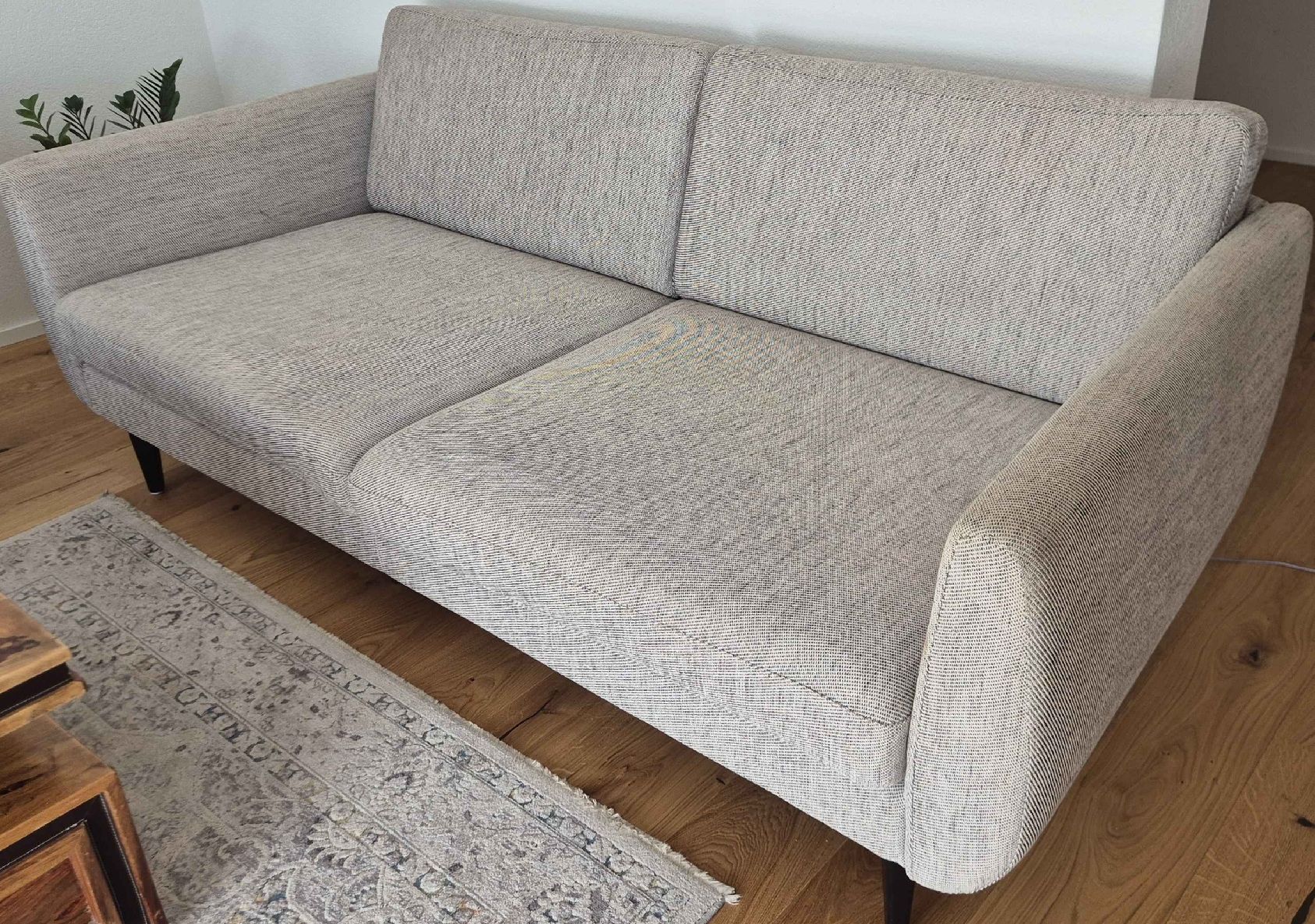 Ikea Divani: 2er Sofa in Grau mit Holzfüssen. Ikea SMESTORP – Usato da Uznach venduto da Pit-Seller