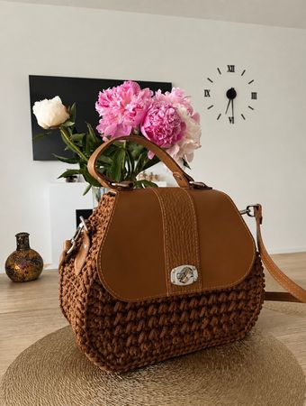 Handgemachte Tasche aus Polyesterkordel – Neu