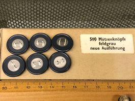 Schweizer Armee Mützenknöpfe zu Feldmütze Schiffli Militär