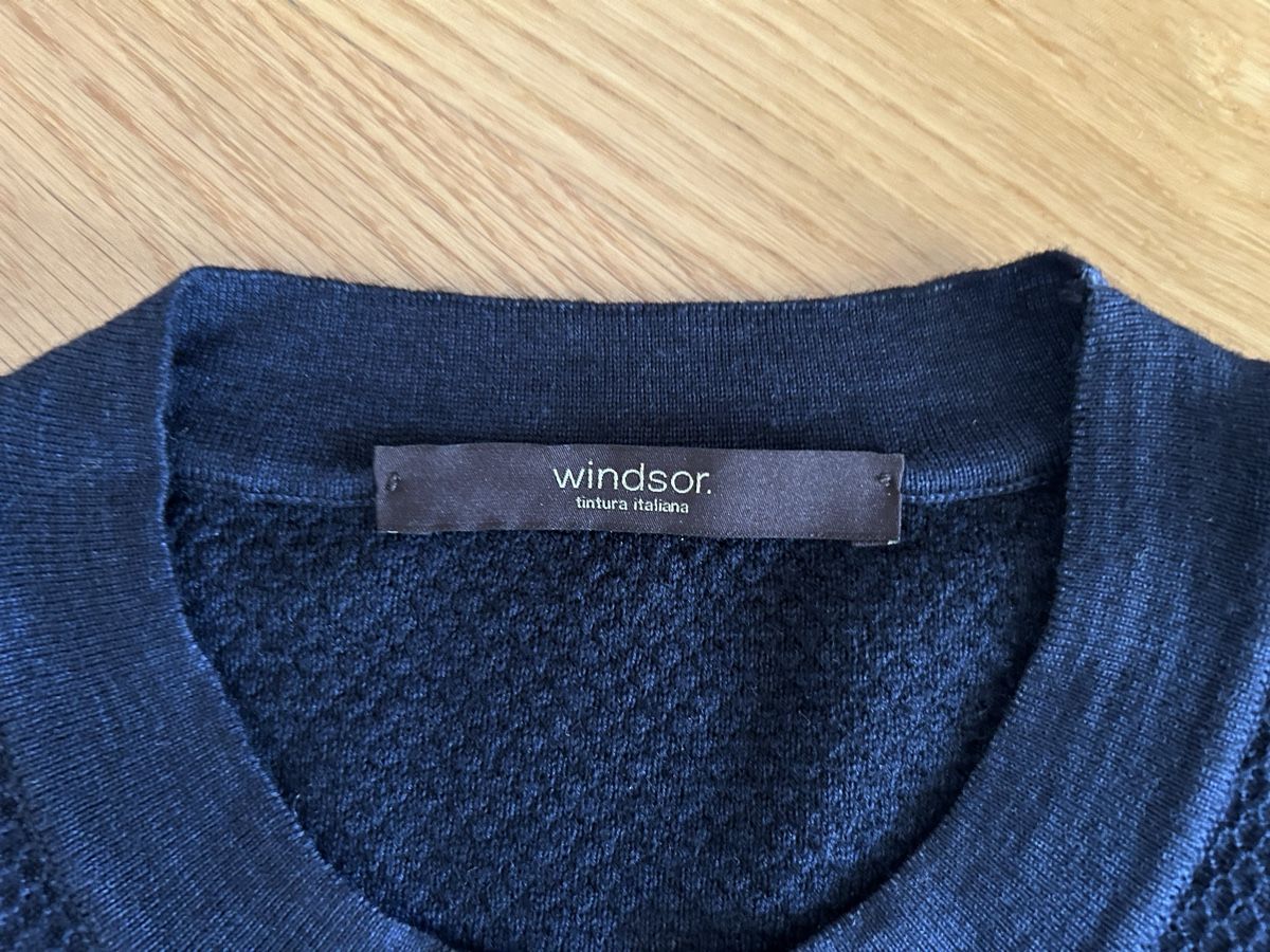 Windsor Maglioni & Felpe: Windsor pullover blue textured pattern new 48/M – Nuovo (secondo la descrizione) da Wädenswil venduto da NUK12 2
