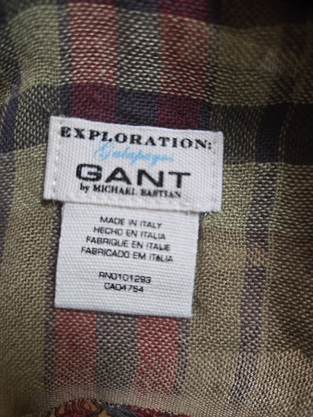 Gant Foulard & Sciarpe: GANT Baumwollschal, kariert, Fransen – Usato da Zürich venduto da Deesay 3
