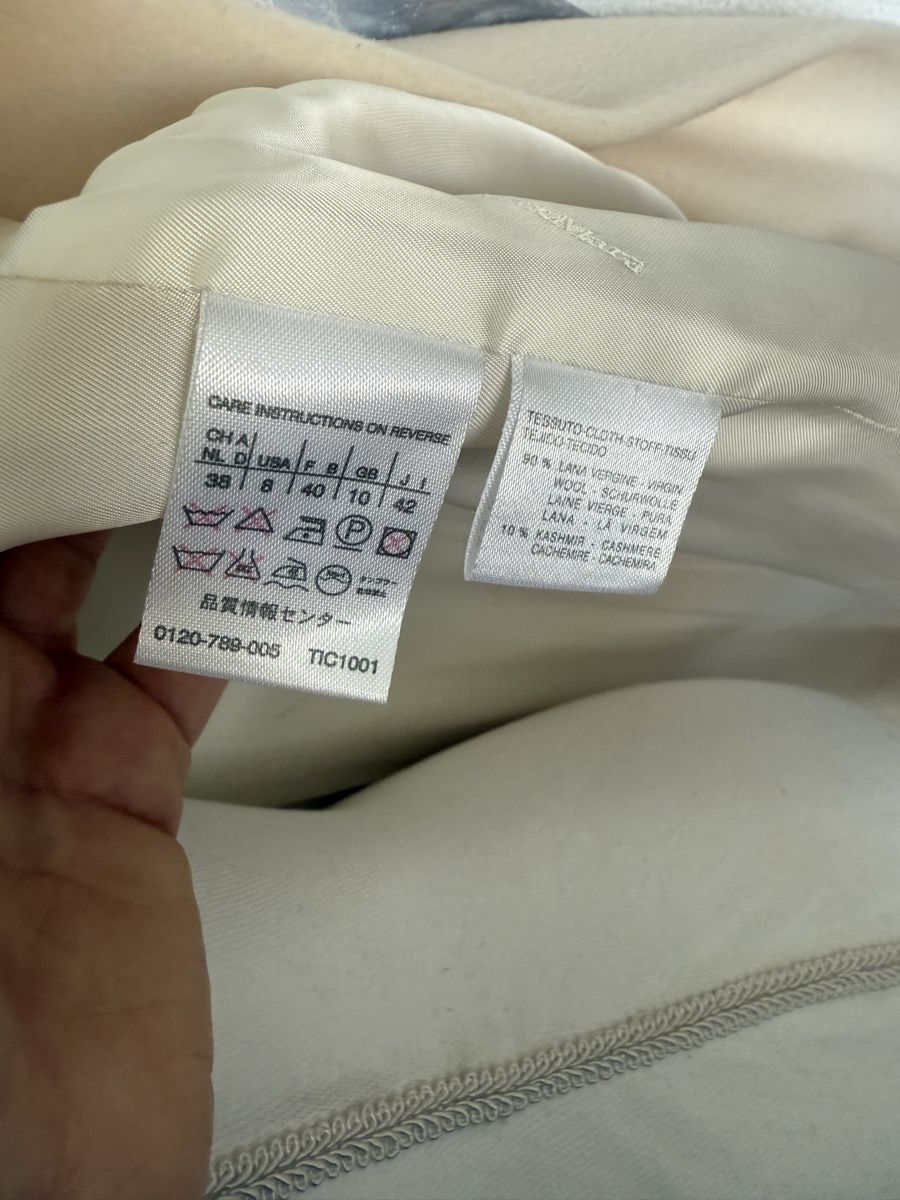 Max Mara Cappotti: Max Mara Mantel Gr 38 Creme – Usato da Savigny venduto da linda2402 5