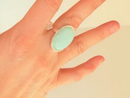 Bague avec pierre turquoise - élégante pour l'été!