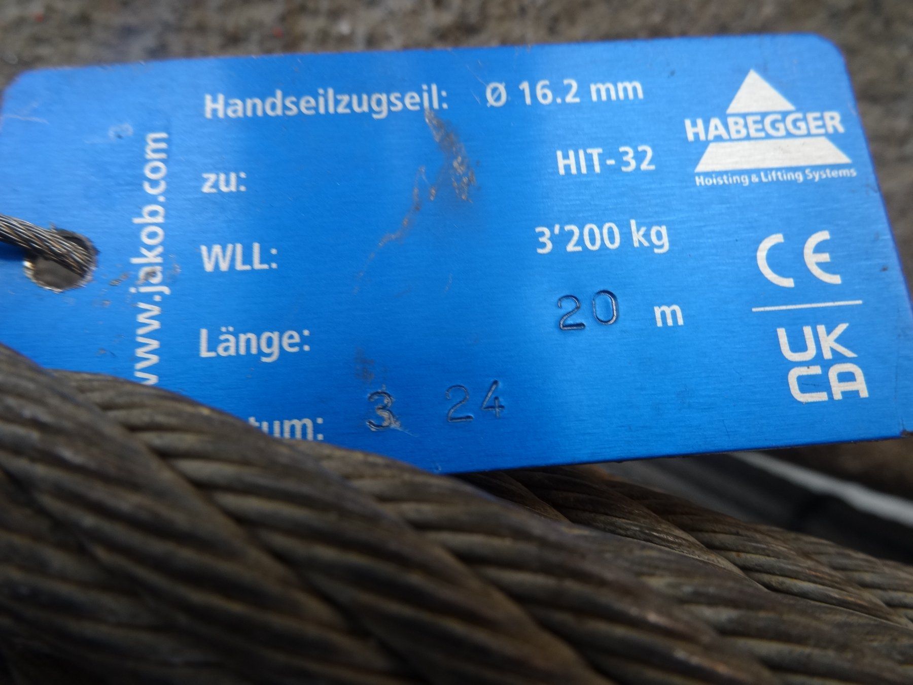 Habegger Eisenwaren: Habegger Drahtseil  20 Meter – Gebraucht aus Lungern von madachsa 3