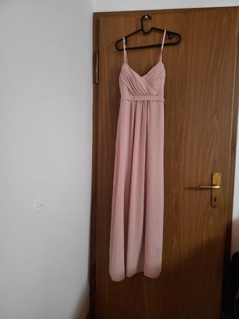 Robe de soirée rose poudré, T. S, neuve avec étiquette