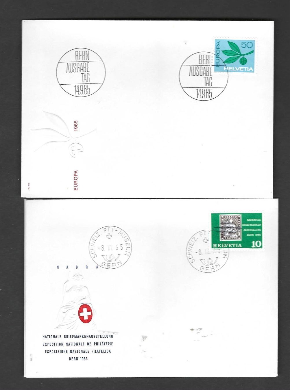 Alle Briefmarken: 10 Stück CH FDC 1965 bis 1969 – Neu und originalverpackt aus Koblenz von Markenhimmel
