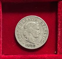 Schweiz 10 Rappen 1900 B s - ss Libertaskopf