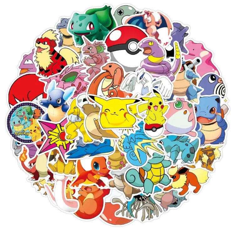 Sticker: Pokémon Aufkleber 50 Stk. – Nuovo e nell'imballaggio originale da Biel/Bienne venduto da Bolagol9