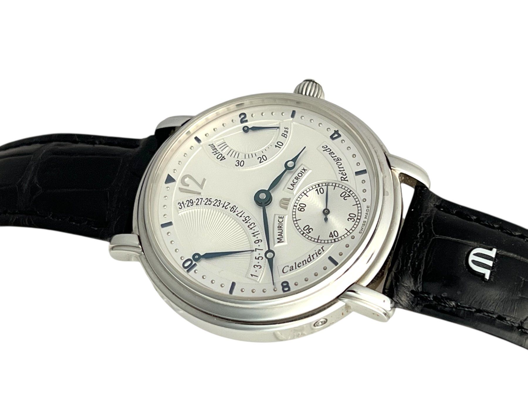 Maurice Lacroix Orologi: Maurice Lacroix Masterpiece Calendrier Rétrograde Ref. 51717 – Usato da Morges venduto da 24time 3