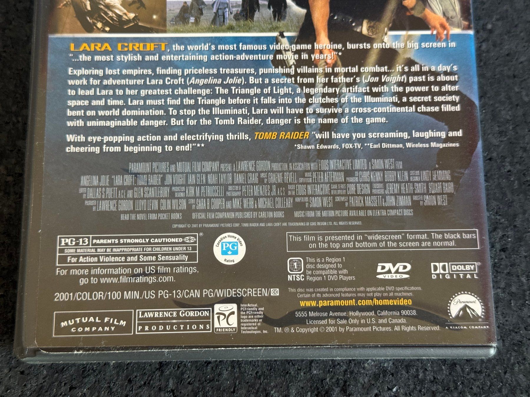 Tutti i DVDs: Lara Croft TOMB RAIDER DVD EN Ländercode1 – Usato da Fribourg venduto da tschjoly 3