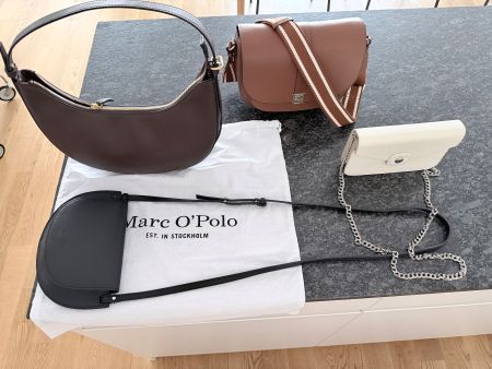 4 Taschen Longchamp, Marc O‘Polo, CAROLL, alle sehr gepflegt