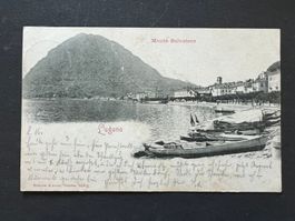Postkarte Lugano Stadt Mt. Salvatore  1900 (P57)