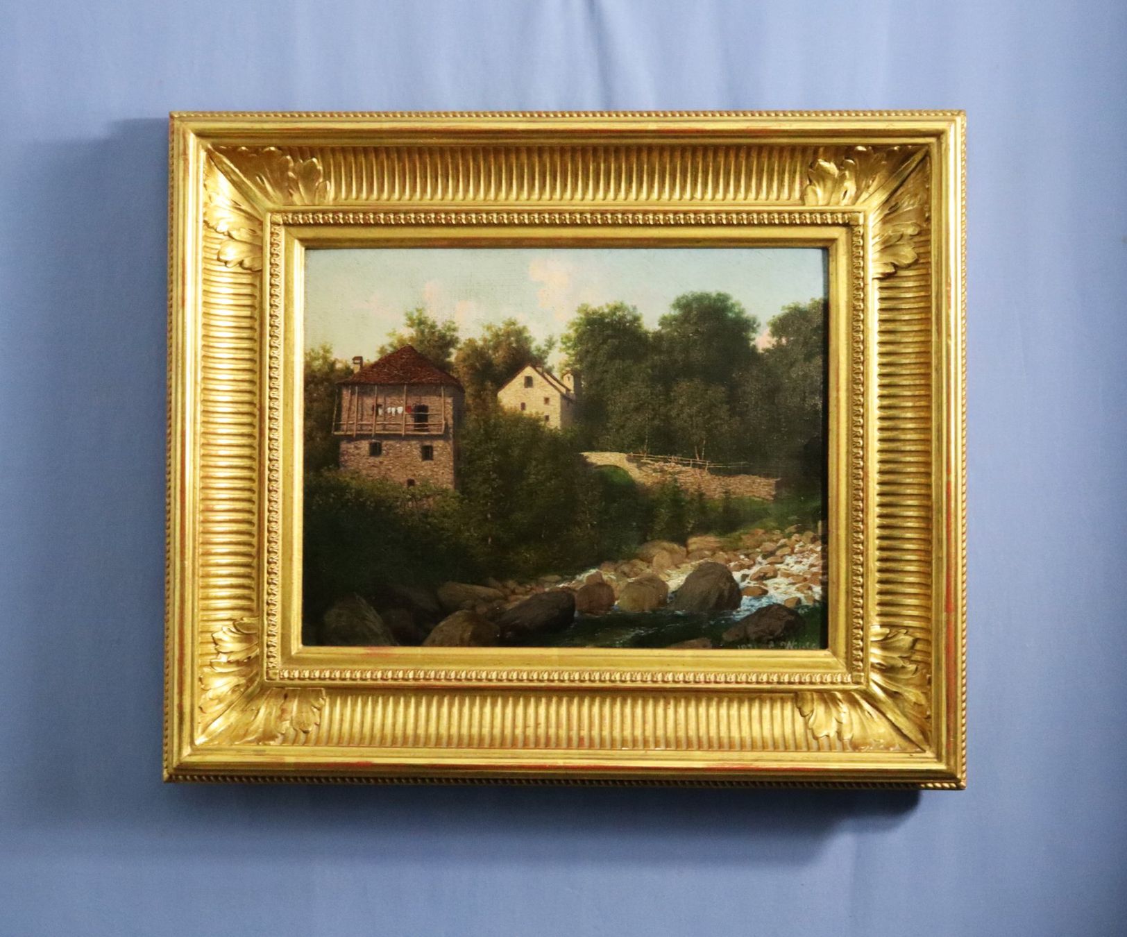 Dipinti: Wunderschönes älteres Gemälde, echt vergoldeter Rahmen. – Usato da Zug venduto da Kunst-Fundgrube 5