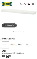 Ikea Lack Wand Regal und TV Bank