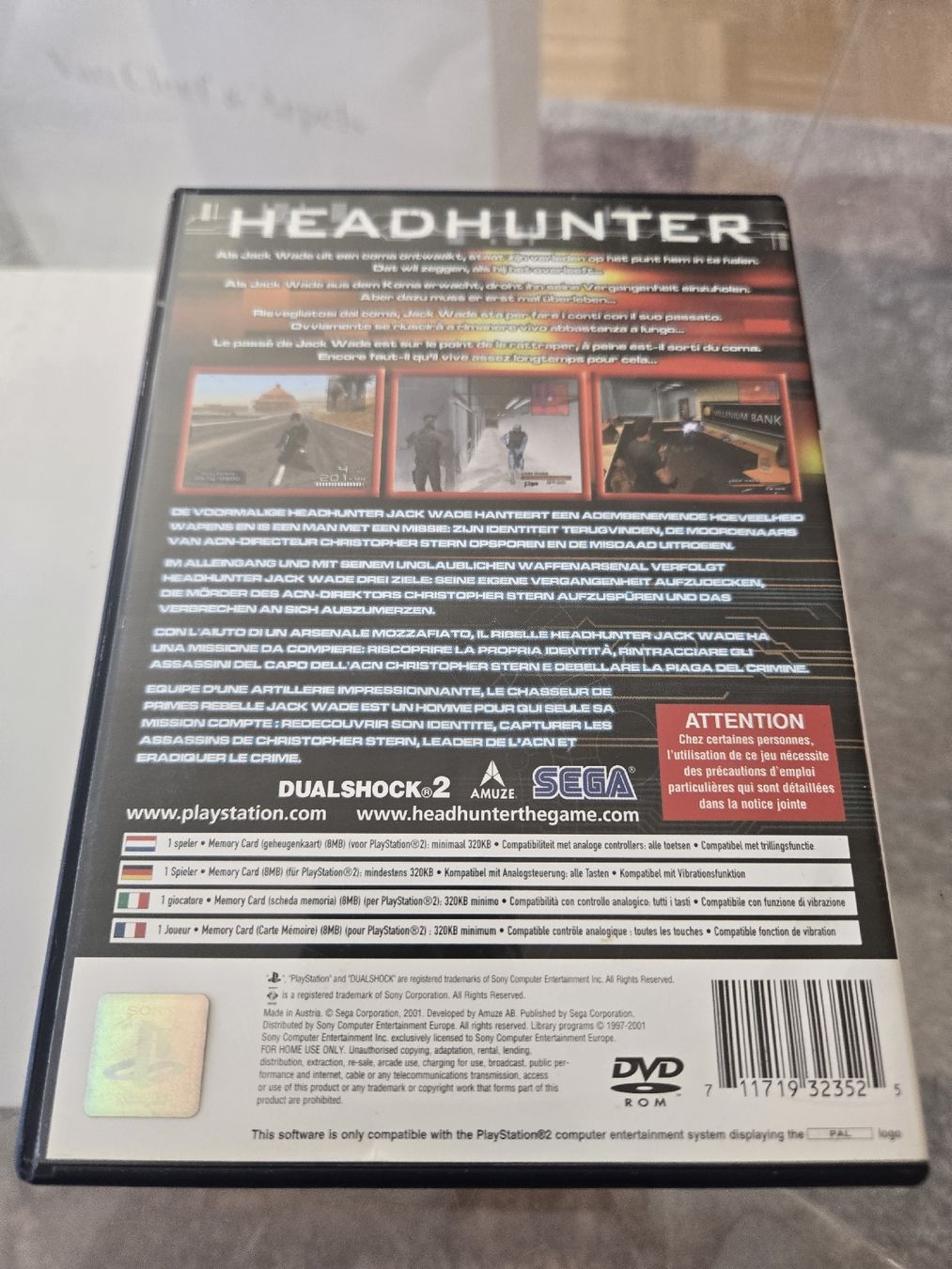 Giochi: Headhunter PS2 – Usato da Bussigny venduto da Kfdlt 1