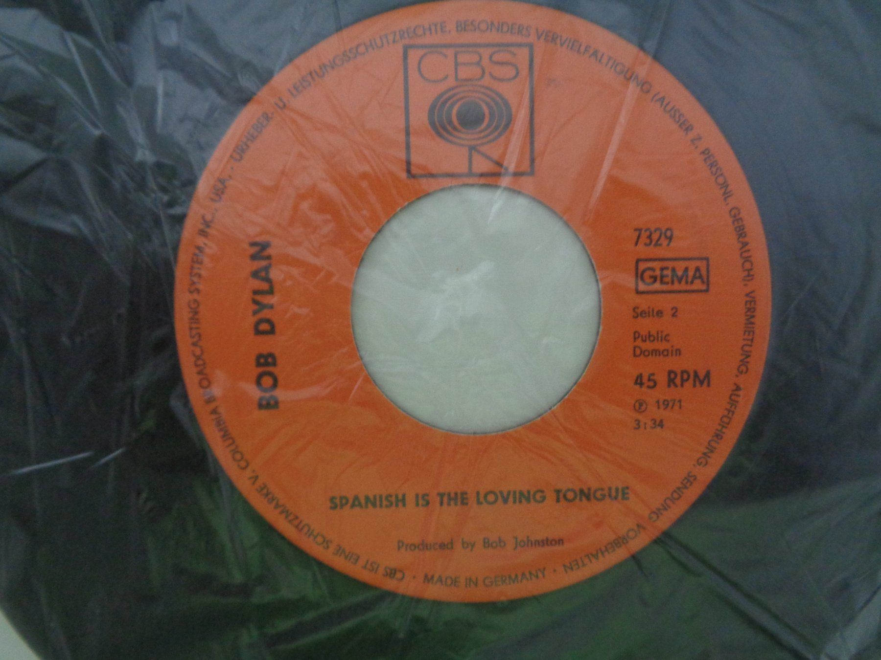 Dischi in vinile: 2 Vinyl Singles – Bob Dylan - Vintage – Usato da Chur venduto da omonia 3