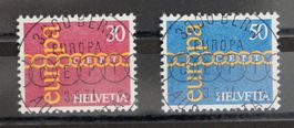 CH - Werbemarken - SBK Nr. 496+497 - ET Vollstempel
