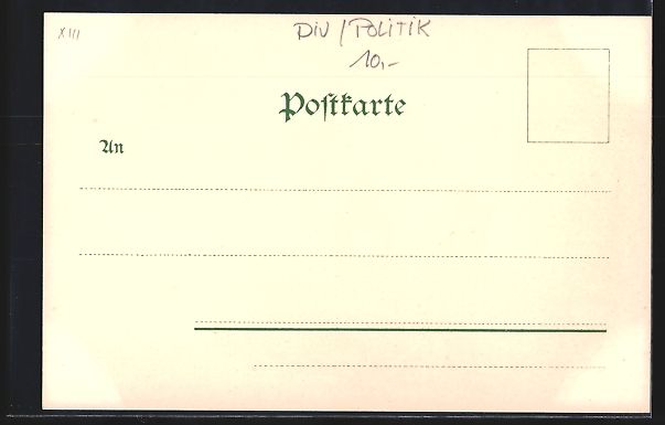 Ansichtskarten: Litho Gehörnter Moldauer, Mann aufm Stu – Gebraucht aus Berlin von bartko-reher 1