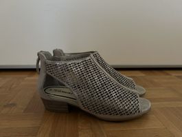 Tamaris Sandaletten silber Grösse 38 guter Zustand