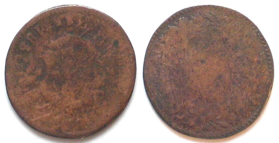 Alle Münzen: CH 20 Rappen 1858, extreme Verprägung – Gebraucht aus Riehen von sesambestcoins2004