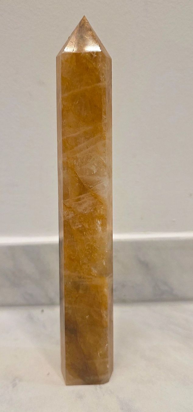 Minerali & Pietre curative: Golden Healer Obelisk 427g – Nuovo e nell'imballaggio originale da Matzingen venduto da Shay_Crystalz