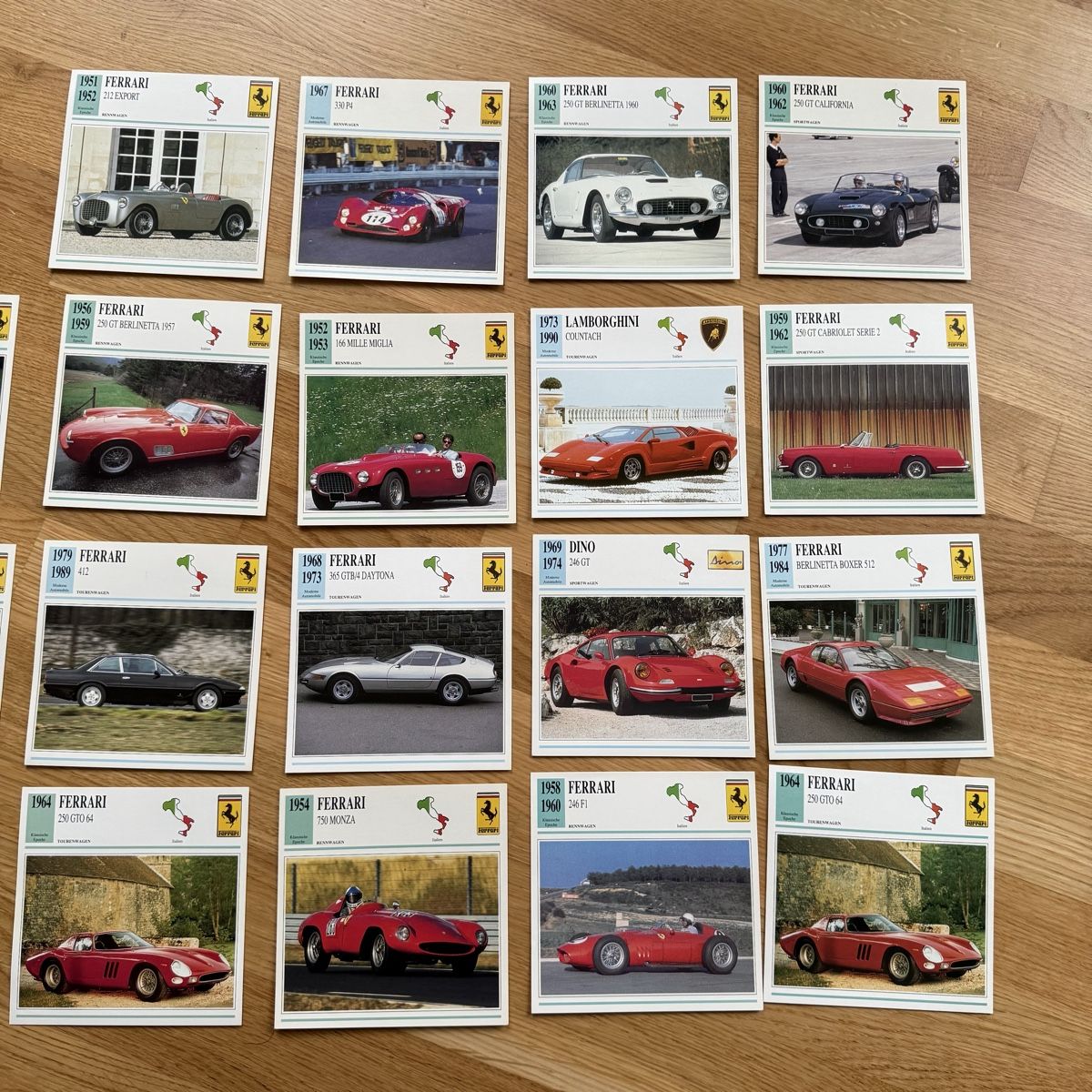 Giochi: Ferrari / Lamborghini Auto Quartett Karten - Konvolut – Usato da St. Gallen venduto da phi_9wrm