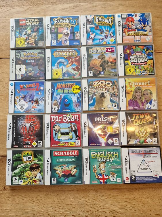 Nintendo DS Konsole + 24Stk. Spiele OVP TOP (Pokemon etc.) Kaufen auf Ricardo