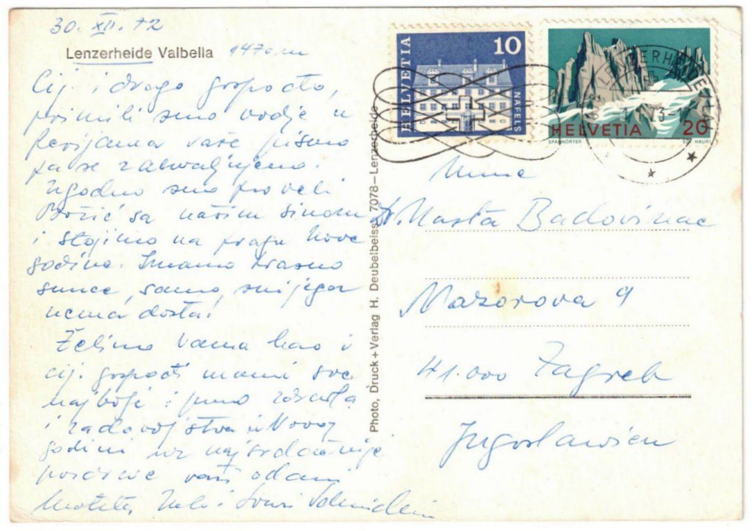 Cartoline postali: Lenzerheide - Skilift – Usato da Binningen venduto da Mountainrider 1