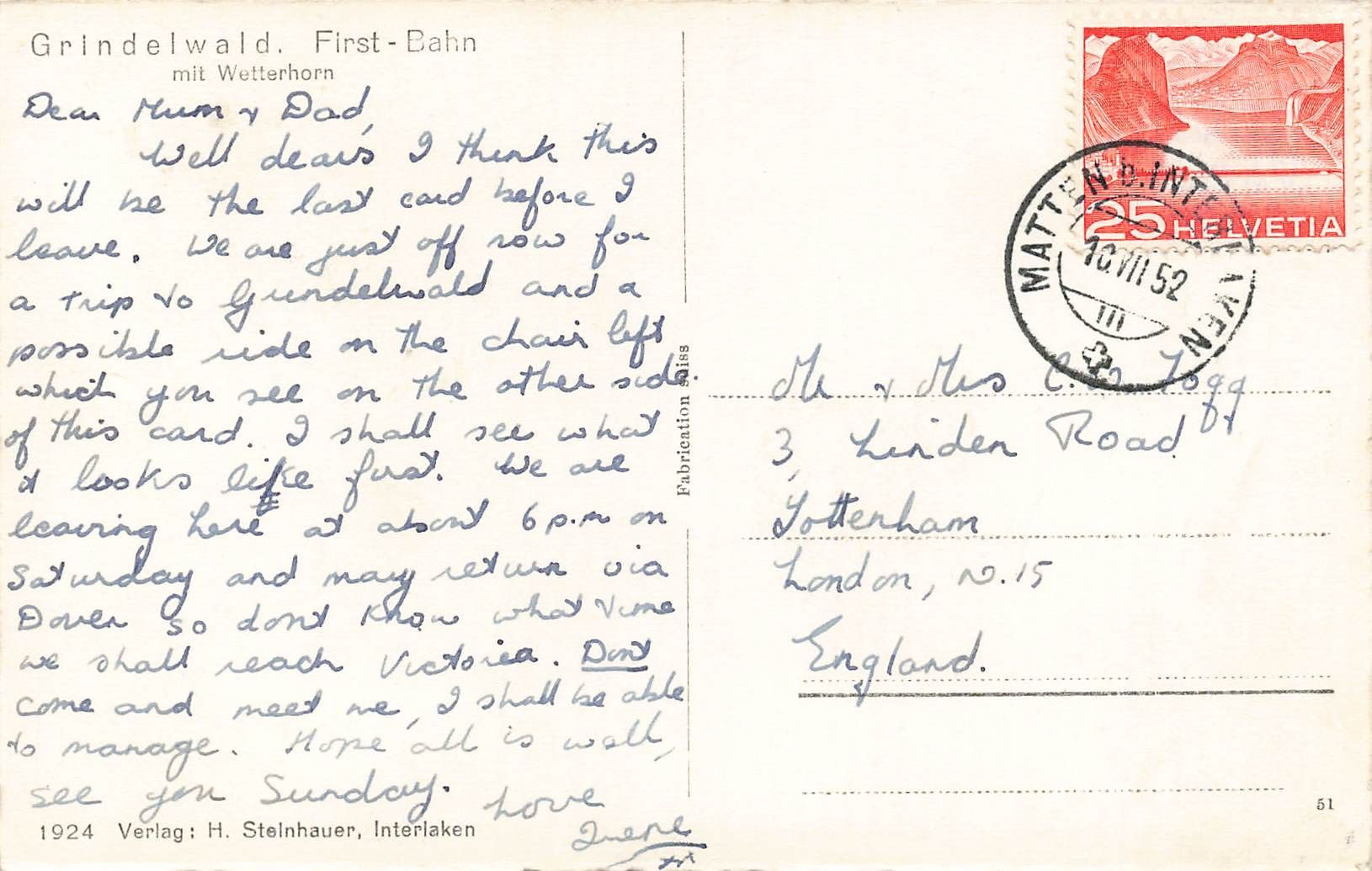 Cartoline postali: Grindelwald first bahn – Usato da Biasca venduto da Blenio71 1