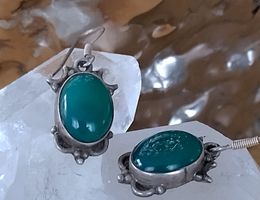 ARTDECOOHRRINGE IN 925 SILBER