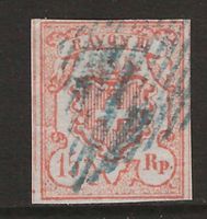 1852 : Rayon Nr. 20 - blaue Raute