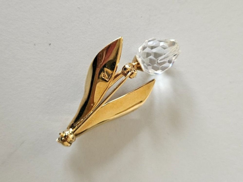 Swarovski Broschen & Nadeln: Swarovski Brosche mit Blume Tulpe Vintage – Gebraucht aus Urdorf von Colina 2