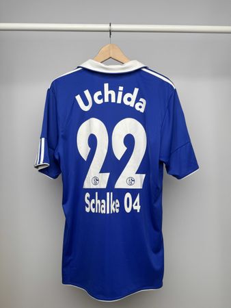 Schalke 10/12 home shirt with Uchida nameset 