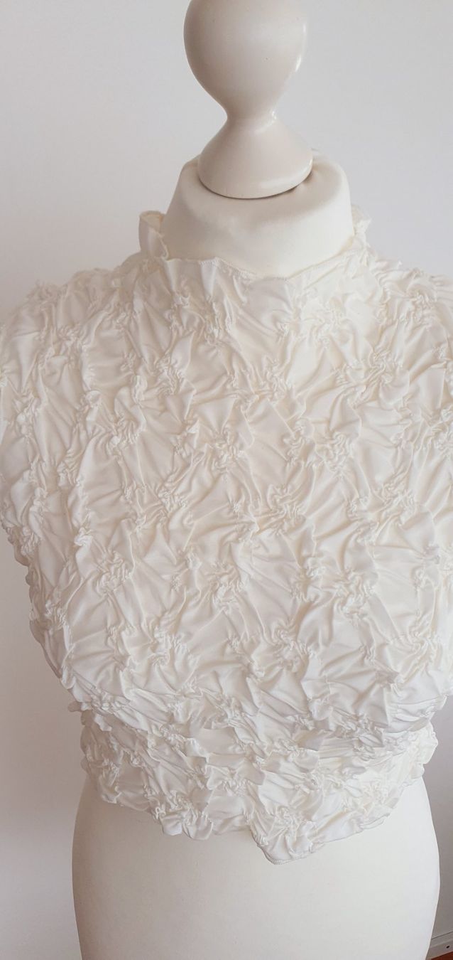 Zara Top: Top weiss, Baumwolle Gr XS/S – Usato da Stansstad venduto da InStyle8 3