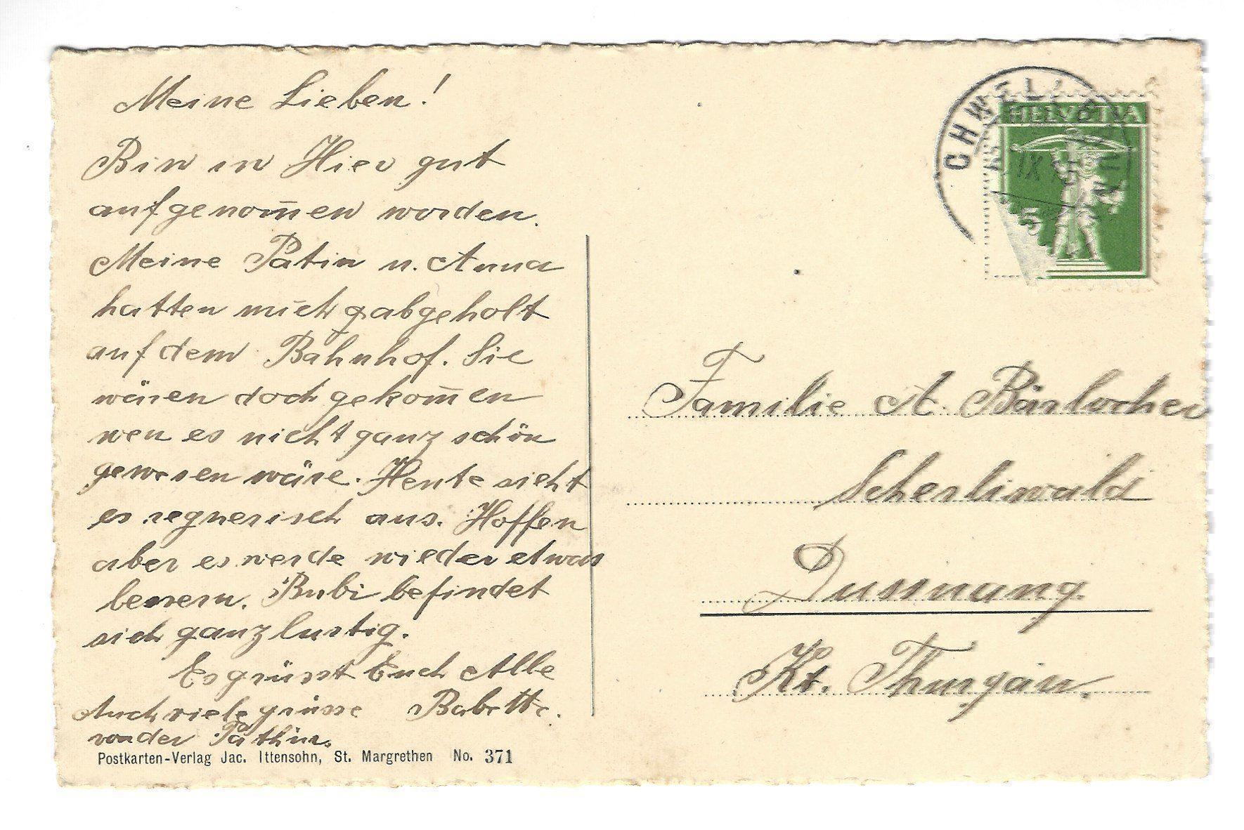 Cartoline postali: Schwellbrunn Appenzell Ausserrhoden – Usato da Frauenfeld venduto da Astra13 1